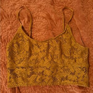 Urban Outfitters🍊Rust Orange Lace Crop Top
